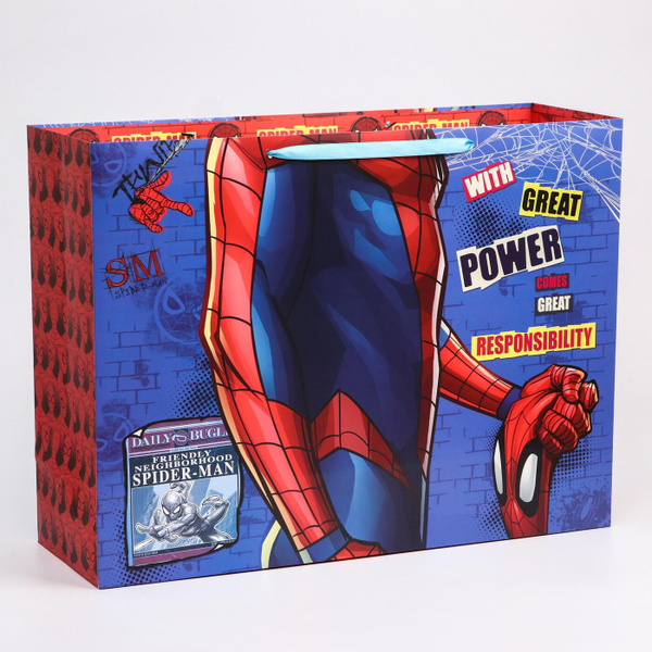 Пакет подарочный MARVEL "Spider-Man", Человек-паук - купить по выгодной ...