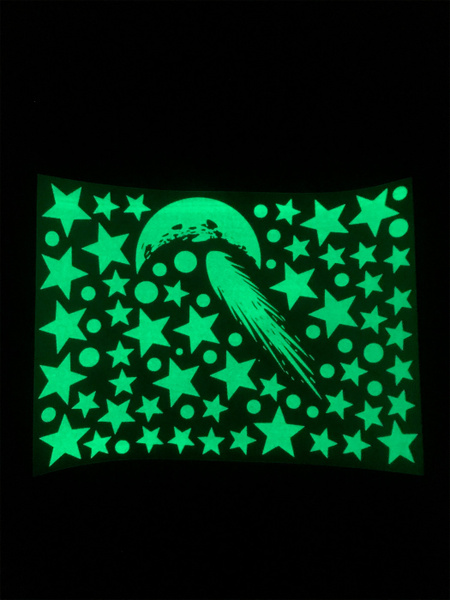 Наклейки светящиеся в темноте "Звезда" 70 элементов купить по выгодной ...