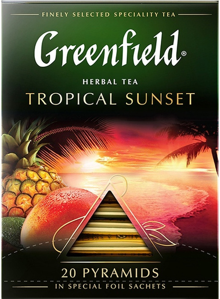 Чай в пирамидках травяной Greenfield Tropical Sunset, 20 шт - купить с ...