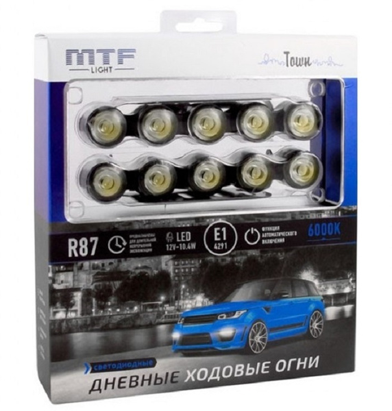 Огни дневные ходовые (ДХО) MTF Light, Без цоколя купить по выгодной ...