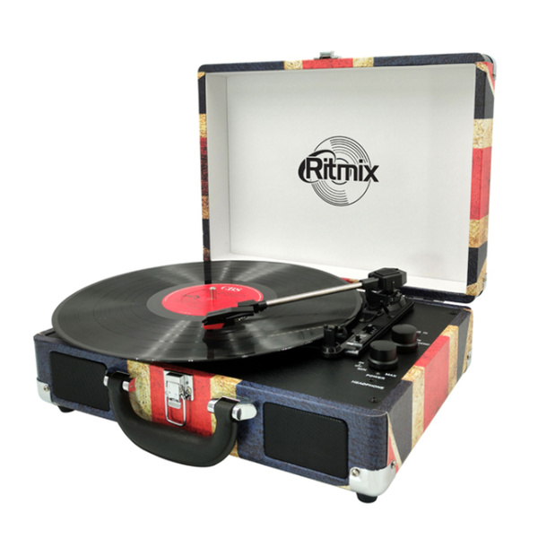 Проигрыватель виниловых дисков Ritmix LP-120B, UK Flag по низкой цене с ...