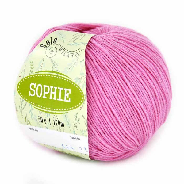 Пряжа Solo Filato Sophie (77% хлопок; 23% полиэстер) 50гр/170м - 2 ...