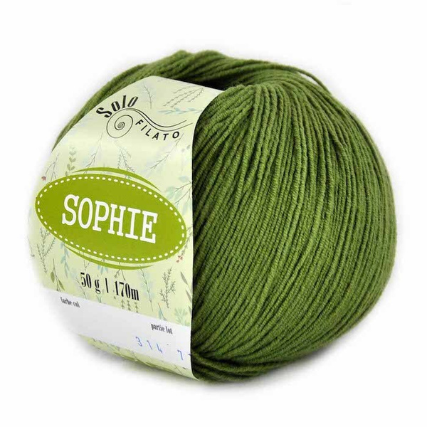 Пряжа Solo Filato Sophie (77% хлопок; 23% полиэстер) 50гр/170м - 2 ...