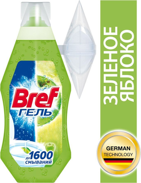 Блок для унитаза Bref Гель "Зеленое Яблоко", 360мл - купить с доставкой ...