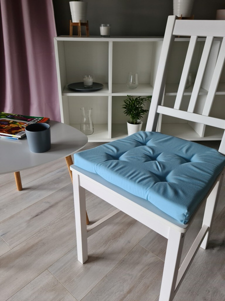 Подушка на стул Linen Way 42х40х4 на липучках ИКЕА Юстина 40x42 см ...