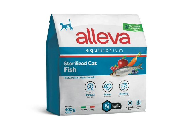 Корм для кастрированных котов и стерилизованных кошек Аллева ...