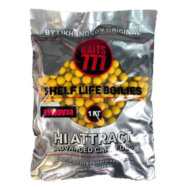 Бойлы тонущие 777 Baits Кукуруза 20мм 1Kg - купить с доставкой по ...
