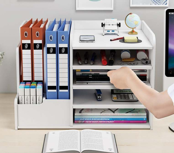 Большой настольный органайзер Braumann для канцелярии и документов ...