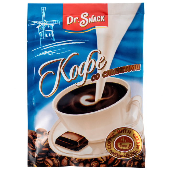 Растворимый кофе 3 в 1 в пакетиках капучино Dr.Snack, 20шт - купить с ...