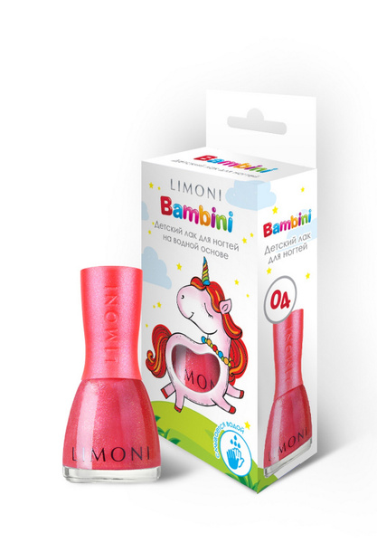 LIMONI Лак для ногтей детский на водной основе / Косметика для девочек ...