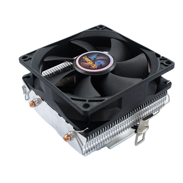 Вентилятор ЦП компьютера (горизонтальный корпус, 4-проводной, синий ...