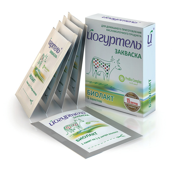 Закваска "Йогуртель" Биолакт кор. 5 шт. - купить с доставкой по ...