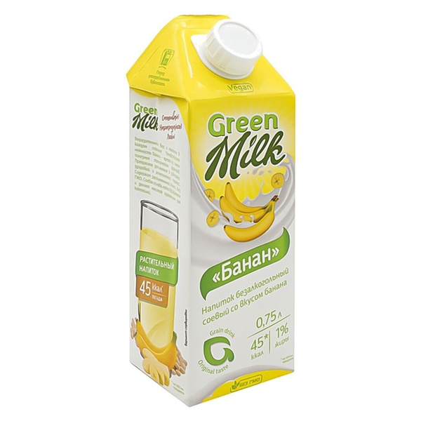 Растительное молоко / Банановое молоко (на основе соевого) / Green Milk ...