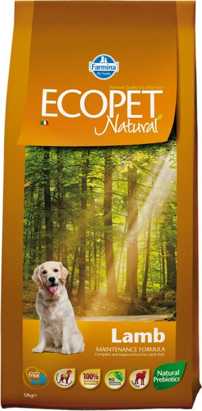 Корм Farmina Ecopet Natural Lamb для взрослых собак с ягненком, 2,5 кг ...