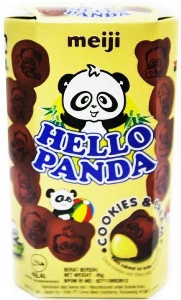 Печенье Meiji Hello Panda Cookies and Cream / Мейджи Хеллоу Панда 45 гр ...