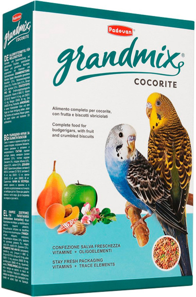 Корм для птиц PADOVAN GRANDMIX COCORITE корм для волнистых попугаев ...
