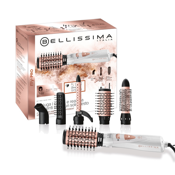 Фен-щетка для волос Bellissima GH 18, бронза, белый - купить по ...