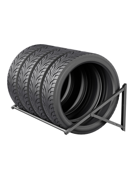 Надежный кронштейн для хранения автомобильных шин UCM-1201B. Настенное ...