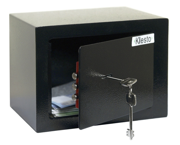 Мини сейф для денег Klesto 17K Black // Маленький сейф тайник для денег ...