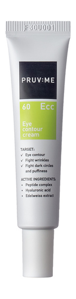 PRUV:ME Ecc 60 Eye-contour cream Крем для глаз с пептидным комплексом ...