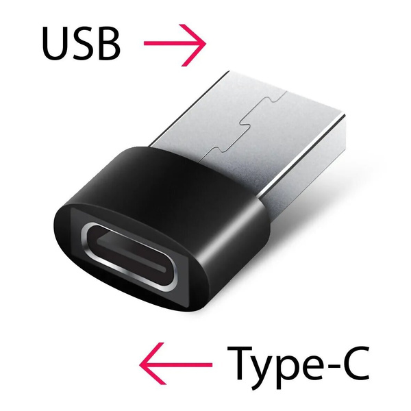 Кабель USB 2.0, USB TypeC Переходник P22 OTG TypeC на USB 2.0 ISA купить по низкой цене в