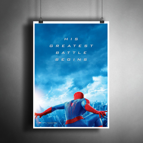 Характеристики Постер плакат для интерьера "Новый Человек-паук: Высокое ...