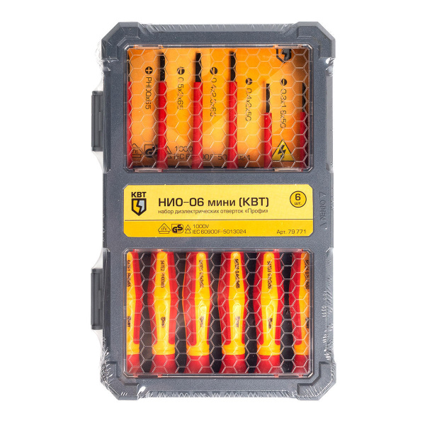 Набор диэлектрических отверток "Профи" НИО-06 мини (КВТ) - купить по ...