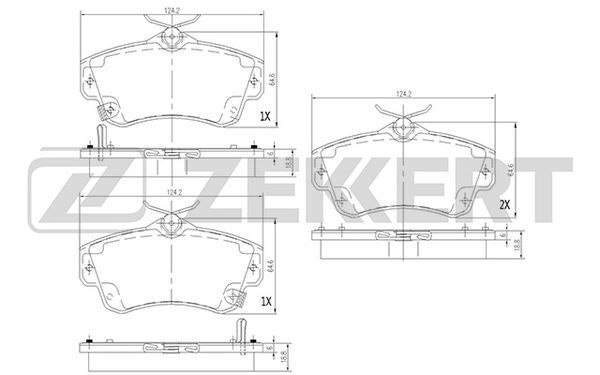 Колодки тормозные Zekkert bs1279 - купить по низким ценам в интернет ...