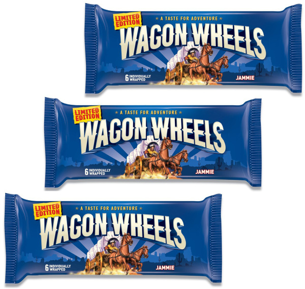 Печенье вагон вилс фото Печенье Wagon Wheels Jammie в шоколаде с прослойкой из суфле и джема 216 г. - ку