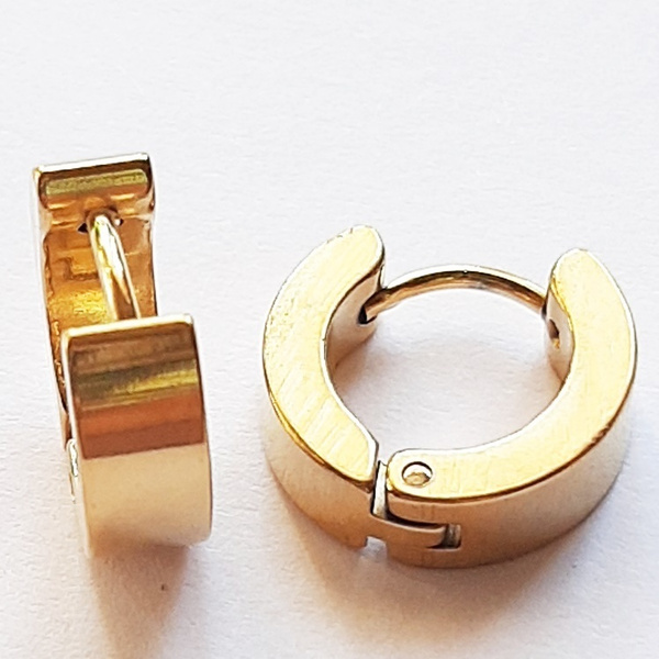 Серьги - кольца 12 мм для пирсинга ушей (цена за пару). Медицинская ...