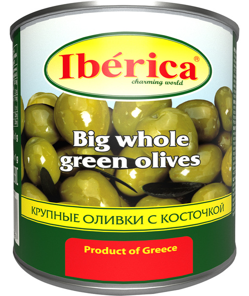 Оливки Iberica крупные с косточкой, 875г - купить с доставкой по ...
