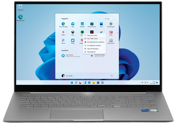 Ноутбук HP ENVY 17-ch1004ur (5B884EA), серебристый купить по низкой ...