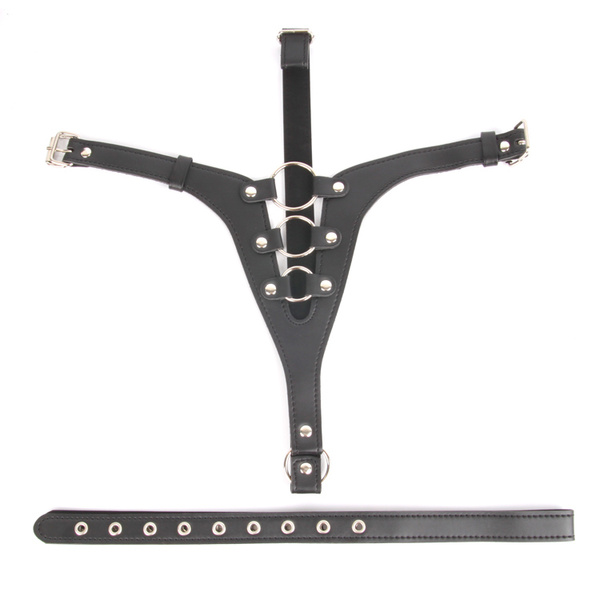 Трусики для страпона с тремя кольцами черные - купить с доставкой по ...