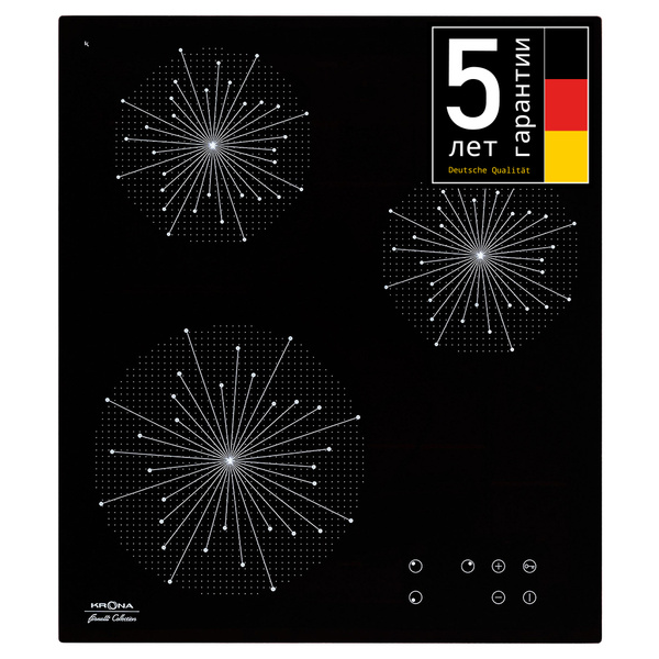 Варочная поверхность KRONA INIZIO 45 BL индукционная встраиваемая ...