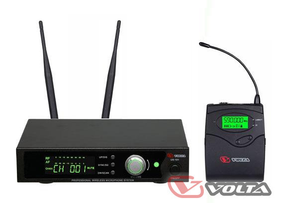 Вокальная радиосистема петличный VOLTA US-101H with aluminuim case (592 ...