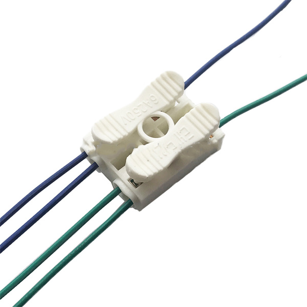 Характеристики Колодка клеммная пружинная 4мм2, 6А 250В, клемма СП-2-2 ...