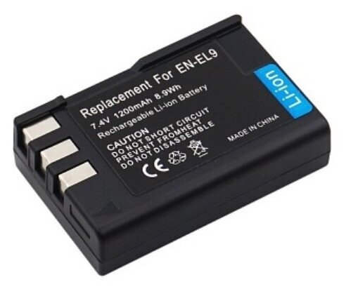 Аккумулятор для фотоаппарата Никон EN-EL9, EN-EL9a, 7.4V, 1200mAh, код ...