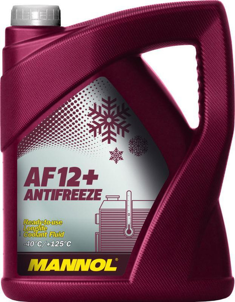 Антифриз MANNOL 4012 AF12+, (40*C) Longlife, 5л, Готовый раствор купить ...