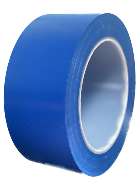 Лента для разметки пола и маркировки, синяя износостойкая, сигнальная ...