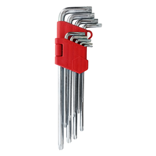 Набор ключей звездочка SIBLUX TORX, длина ключей 125-205мм, красные ...