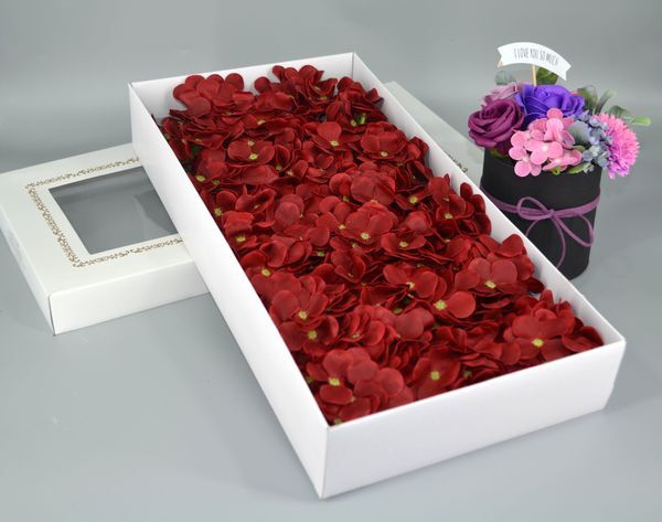 Гортензия из мыла бордовая (36шт) купить на OZON по низкой цене ...
