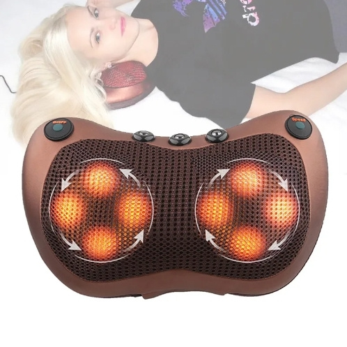 Массажная роликовая подушка капучино CAR&HOME Massage Pillow QY-8028 ...