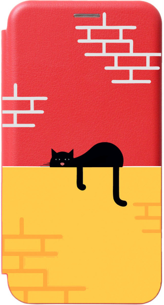 Чехол-книжка на Tecno Spark 8P / Техно Спарк 8Р с 3D принтом "Lazy Cat ...