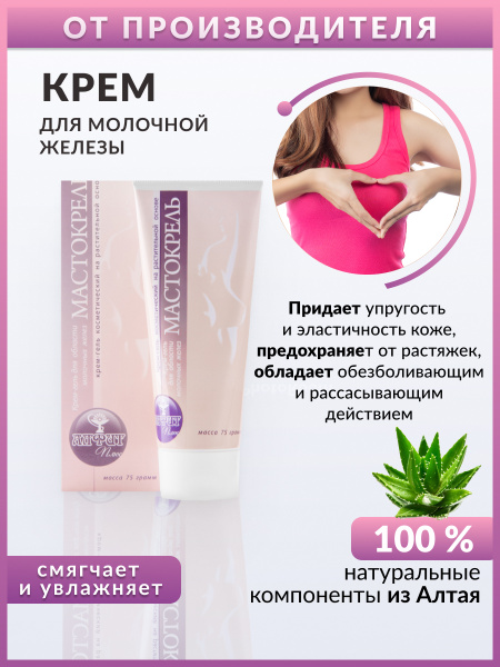 Мастокрель, Алфит Плюс, Крем гель для груди от мастита, обезболивающий ...