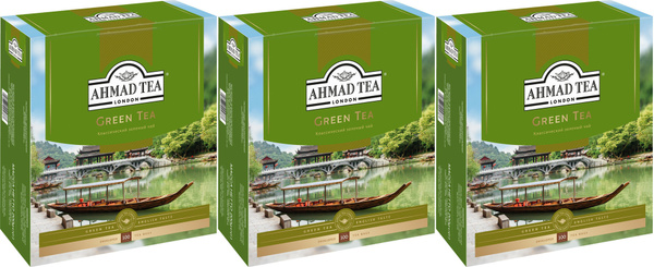 Чай зеленый Ahmad Tea Green Tea классический в пакетиках 2 г х 100 шт в ...