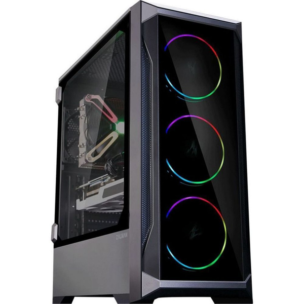 Корпус MidiTower Zalman Z8 TG Black (ATX, Front TG, Window, без БП ...