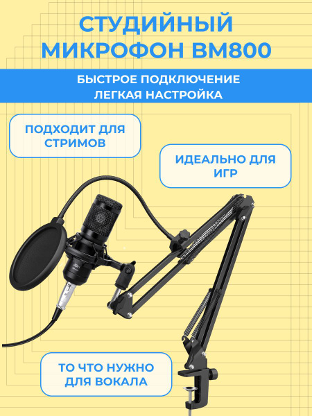 Студийный комплект для звукозаписи студийный Studio BM 800 - купить по ...
