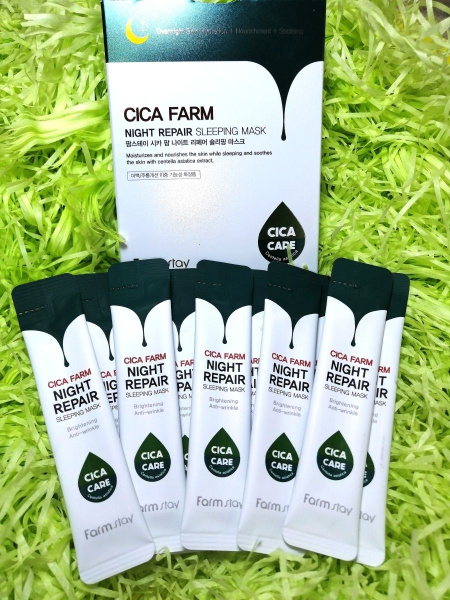 FarmStay Cica Farm Night Repair Sleeping Mask Восстанавливающая ночная ...