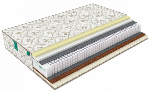 Матрас Sleeptek Perfect MemoNorma LatexStrong, Независимые пружины ...
