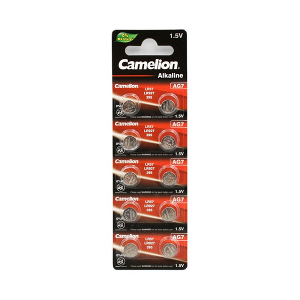 Camelion Батарейка LR57 (LR926, V7GA, AG7, G7), Щелочной тип, 1,5 В, 10 ...